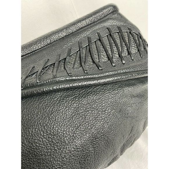Vtg 1980s Susan Gail Leather Clutch Made In Spain - Picture 4 of 6